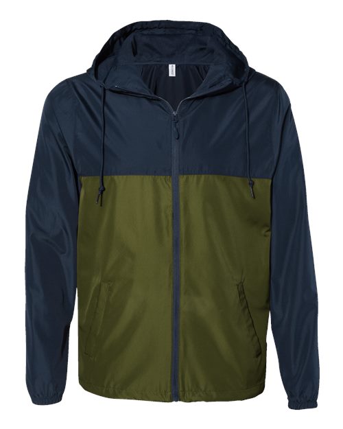 Independent Trading Co. EXP54LWZ Men's Lightweight Windbreaker Full-Zip Jacket