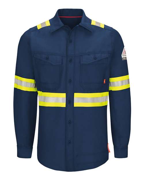 Bulwark QS40ET Men's Tall iQ Series® Endurance Enhanced-Vis Work Shirt
