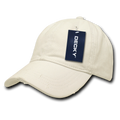 Decky 860 6 Panel Low Profile Relaxed Vintage Polo Fitted, Cream