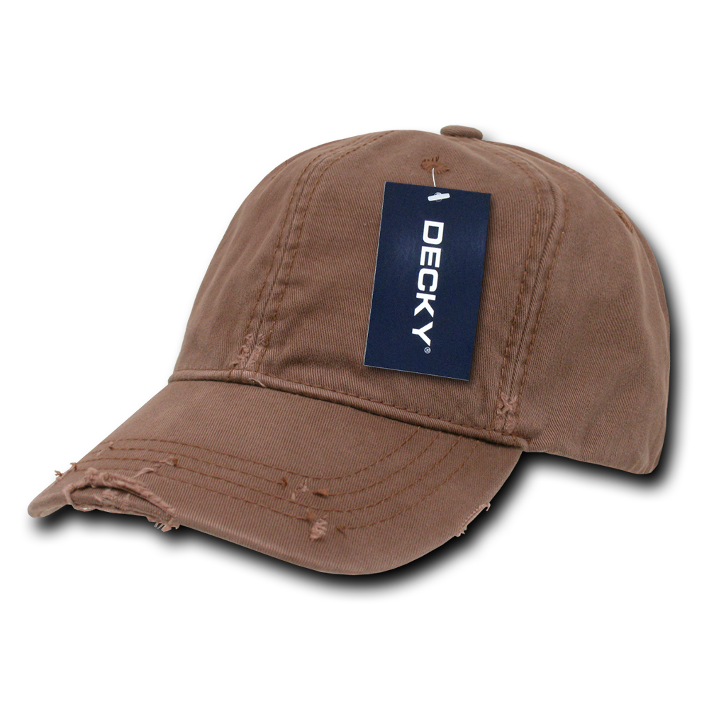 Decky 860 6 Panel Low Profile Relaxed Vintage Polo Fitted, Cream