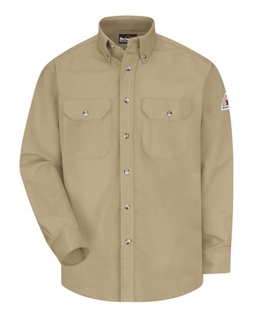 Bulwark SLU2T Men's Tall Dress Uniform Shirt - Excel FR ComforTouch - 7 oz.