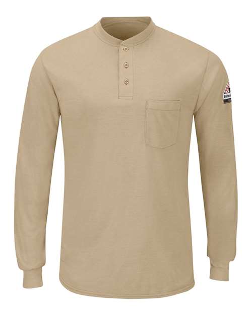Bulwark SML8T Men's Tall Long Sleeve Henley