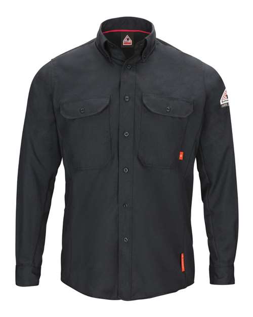 Bulwark QS50T Men's Tall iQ Series® Long Sleeve Comfort Woven Lightweight Shirt