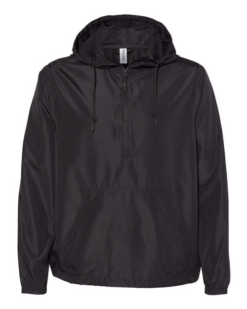 Independent Trading Co. EXP54LWP Unisex Lightweight Quarter-Zip Windbreaker Pullover Jacket