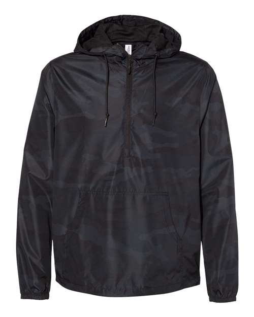 Independent Trading Co. EXP54LWP Unisex Lightweight Quarter-Zip Windbreaker Pullover Jacket