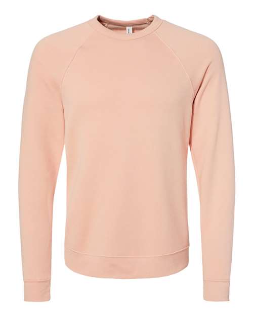 BELLA + CANVAS 3901 Unisex Sponge Fleece Raglan Crewneck Sweatshirt