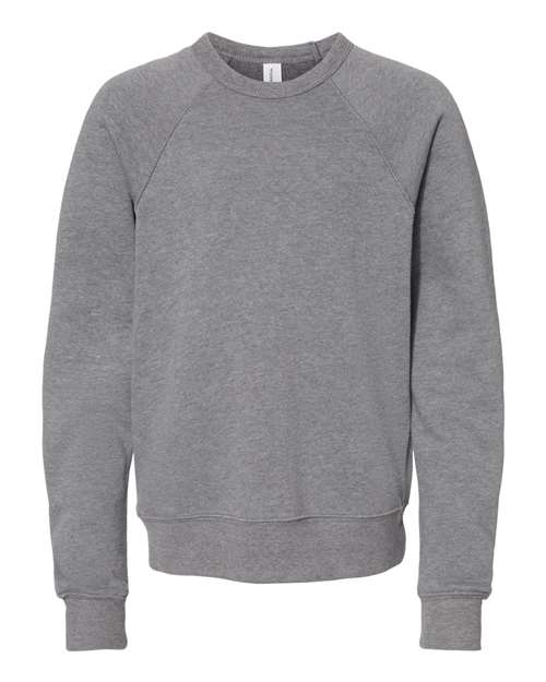 BELLA + CANVAS 3901Y Youth Sponge Fleece Crewneck Sweatshirt