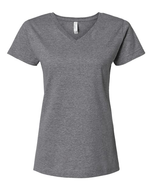 LAT 3507 Women's Fine Jersey V-Neck Tee