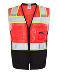 Kishigo 1515-1516 Unisex Premium Black Series® Black Bottom Class 2 Vest