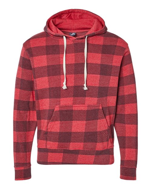 J. America 8871 Men's Triblend Fleece Hooded Sweatshirt