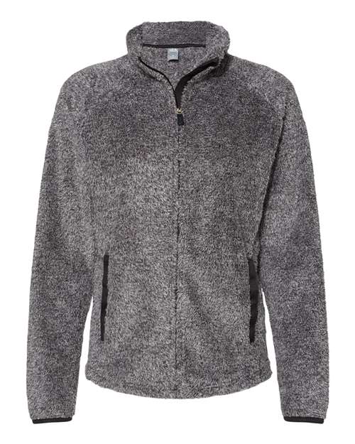 J. America 8463 Women's Boundary Shag Frosty Sherpa Full-Zip