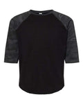 LAT 6130 Youth Baseball Fine Jersey Three-Quarter Sleeve Tee