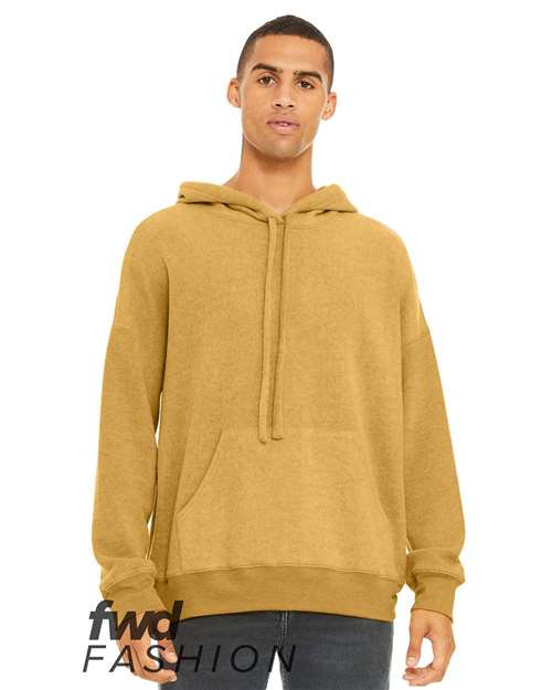BELLA + CANVAS 3329 Unisex FWD Fashion Sueded Fleece Hoodie Sweatshirt