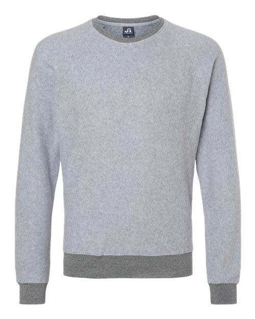 J. America 8710 Unisex Flip Side Fleece Crewneck Sweatshirt