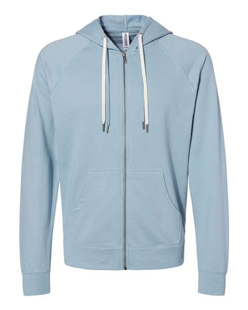 Independent Trading Co. SS1000Z Unisex Icon Lightweight Loopback Terry Full-Zip Hooded Sweatshirt