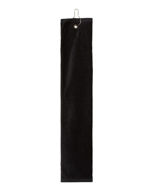 Carmel Towel Company C162523TGH Trifold Golf Towel with Grommet