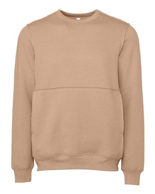 BELLA + CANVAS 3743 FWD Fashion Raw Seam Crewneck Sweatshirt