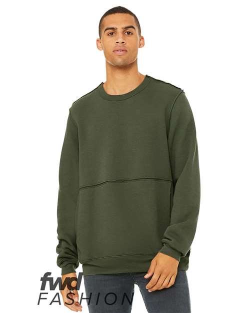BELLA + CANVAS 3743 FWD Fashion Raw Seam Crewneck Sweatshirt
