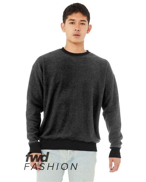 BELLA + CANVAS 3345 Unisex FWD Fashion Sueded Drop Shoulder Crewneck Sweatshirt