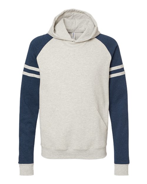JERZEES 97CR Unisex Nublend® Varsity Colorblocked Raglan Hooded Sweatshirt