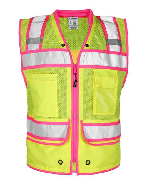 Kishigo S5042-5046 Men's Color Contrast High Performance Surveyors Vest