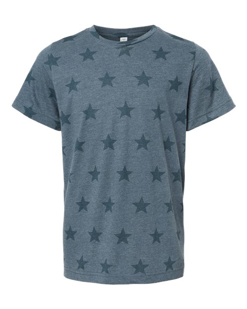 Code Five 2229 Youth Star Print Tee