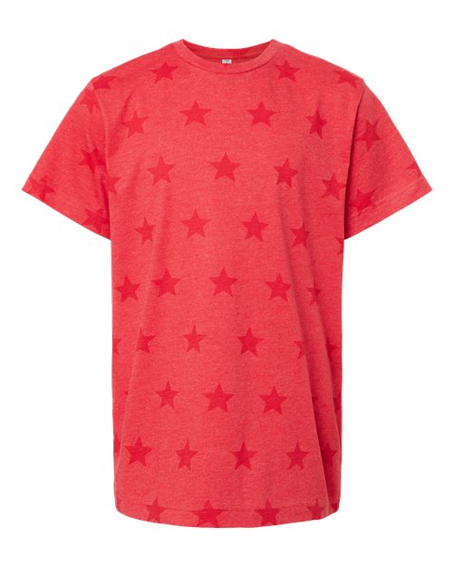 Code Five 2229 Youth Star Print Tee