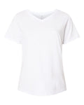 LAT 3817 Women's Curvy Collection Fine Jersey V-Neck Tee