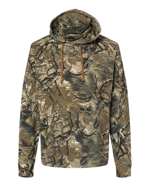 J. America 8879 Men's Gaiter Fleece Hooded Sweatshirt