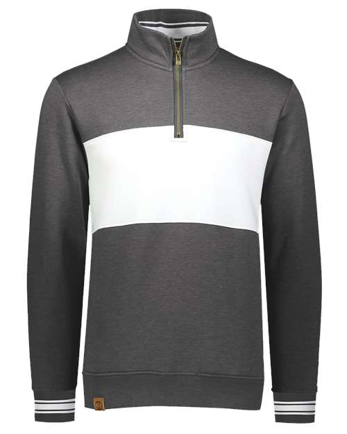Holloway 229565 Men's All-American Fleece Colorblocked Quarter-Zip Sweatshirt