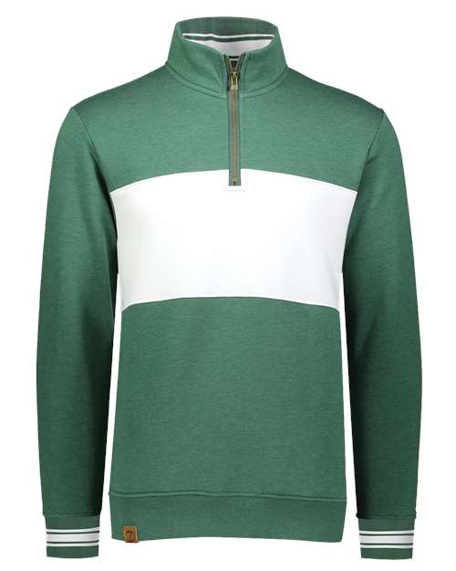 Holloway 229565 Men's All-American Fleece Colorblocked Quarter-Zip Sweatshirt