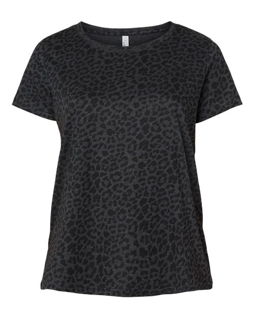 LAT 3816 Women's Curvy Collection Fine Jersey Tee