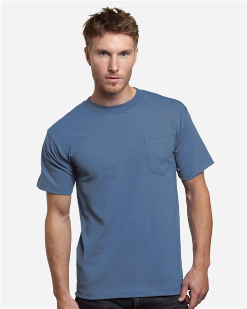 Bayside 7100 Unisex USA-Made Pocket T-Shirt