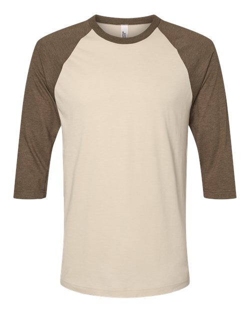 American Apparel 2003CVC Unisex CVC Three-Quarter Sleeve Tee