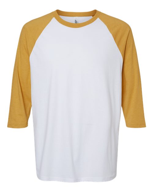 American Apparel 2003CVC Unisex CVC Three-Quarter Sleeve Tee
