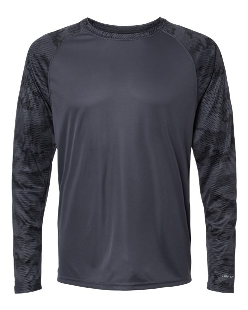 Paragon 216 Unisex Cayman Performance Camo Colorblocked Long Sleeve T-Shirt