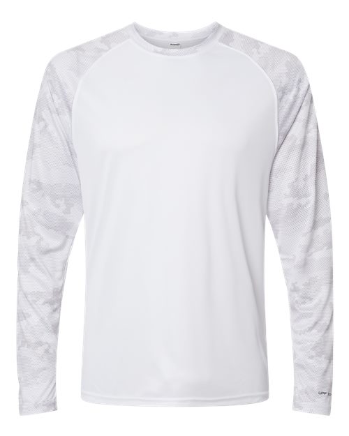 Paragon 216 Unisex Cayman Performance Camo Colorblocked Long Sleeve T-Shirt