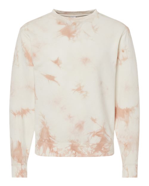 Independent Trading Co. PRM3500TD Unisex Midweight Tie-Dyed Crewneck Sweatshirt