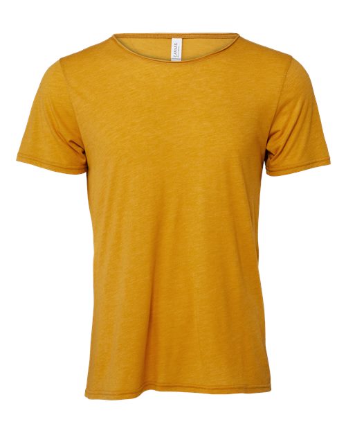 BELLA + CANVAS 3414 Unisex FWD Fashion Triblend Raw Neck Tee