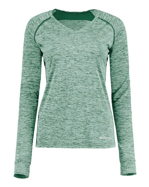 Holloway 222770 Women's Electrify CoolCore® Long Sleeve V-Neck T-Shirt