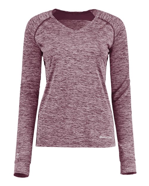 Holloway 222770 Women's Electrify CoolCore® Long Sleeve V-Neck T-Shirt