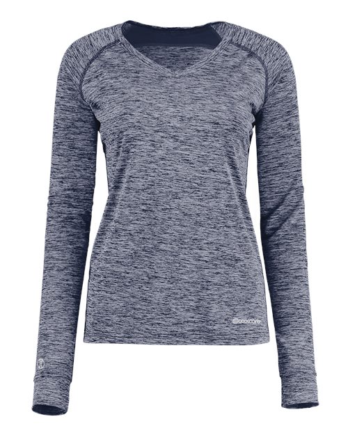 Holloway 222770 Women's Electrify CoolCore® Long Sleeve V-Neck T-Shirt