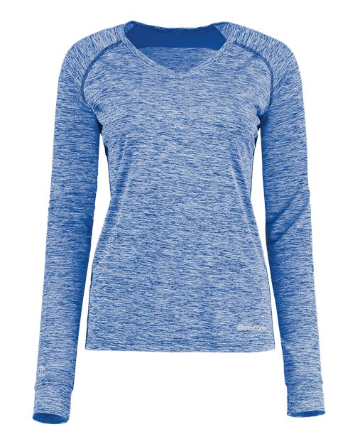 Holloway 222770 Women's Electrify CoolCore® Long Sleeve V-Neck T-Shirt