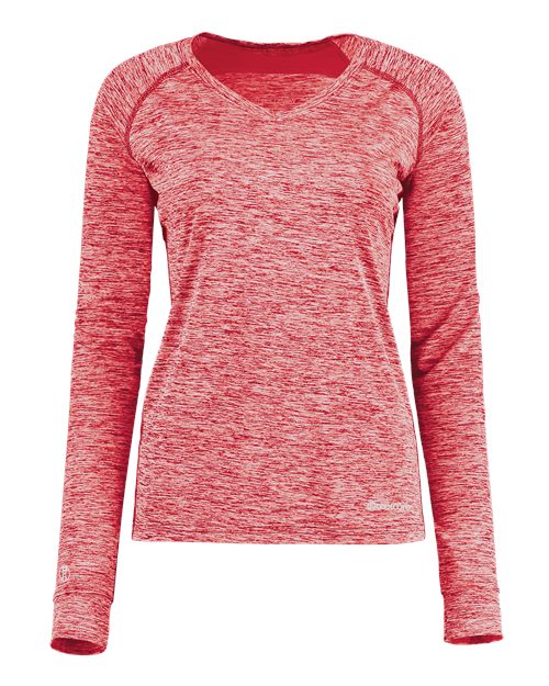 Holloway 222770 Women's Electrify CoolCore® Long Sleeve V-Neck T-Shirt