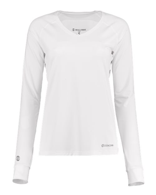 Holloway 222770 Women's Electrify CoolCore® Long Sleeve V-Neck T-Shirt