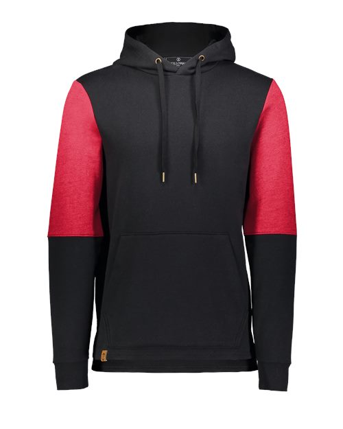 Holloway 222581 Men's All-American Team Fleece Colorblocked Hooded Sweatshirt