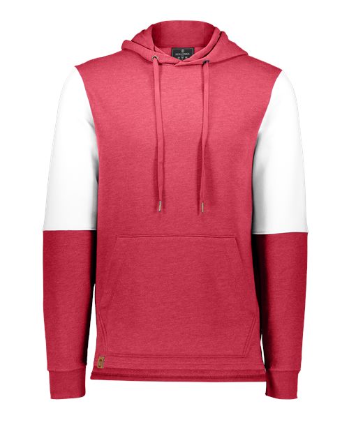 Holloway 222581 Men's All-American Team Fleece Colorblocked Hooded Sweatshirt