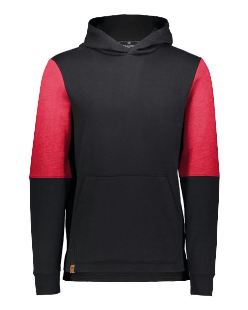 Holloway 222681 Youth All-American Team Fleece Colorblocked Hooded Sweatshirt