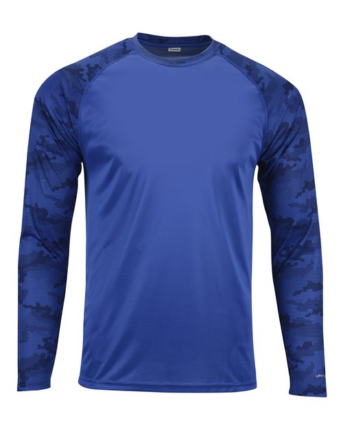 Paragon 216 Unisex Cayman Performance Camo Colorblocked Long Sleeve T-Shirt