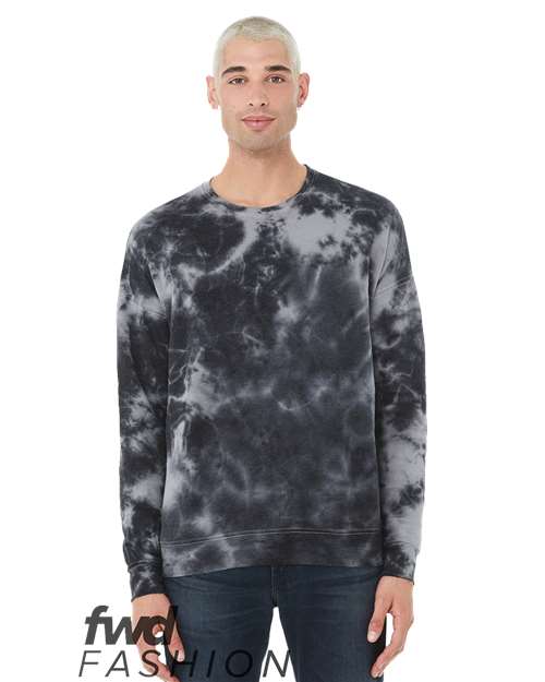BELLA + CANVAS 3945RD Unisex FWD Fashion Tie-Dyed Crewneck Sweatshirt